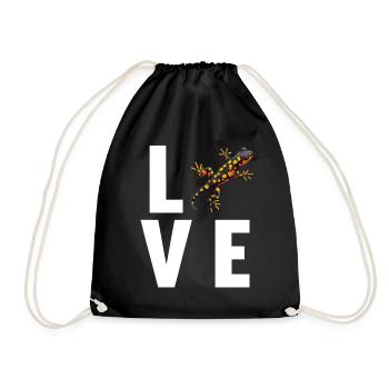 Fire Salamander Salamander - Drawstring Bag - black - Front