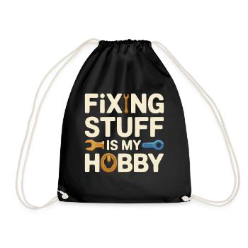 Réparer des trucs est mon hobby - Sac de sport léger - noir - Devant