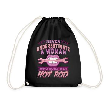Femmes Sammler Oldtimer avec Hot Rod - Sac de sport léger - noir - Devant