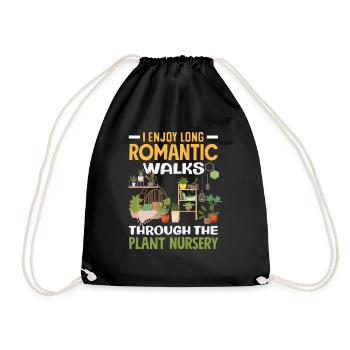 Romantic walks through the nursery - Drawstring Bag - black - Front