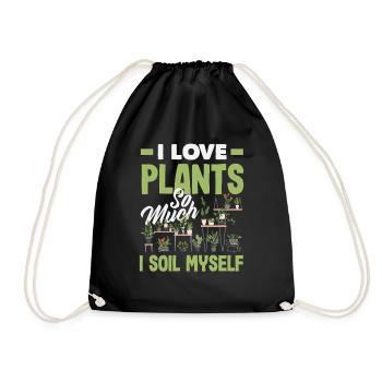 J’adore Plant Lover Plants Plants Succulent Garden - Sac de sport léger - noir - Devant
