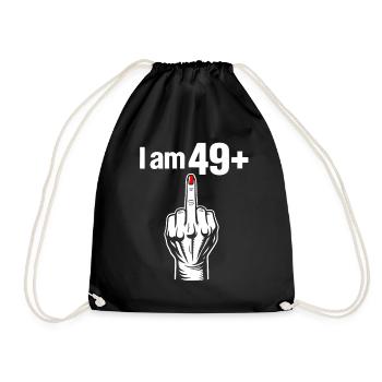 J’ai 49+ - Sac de sport léger - noir - Devant