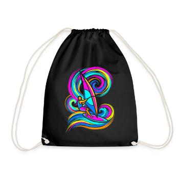 Windsurfing - Drawstring Bag - black - Front
