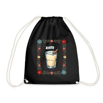 No Immigration Rights Protest Anti Deportation - Drawstring Bag - black - Front