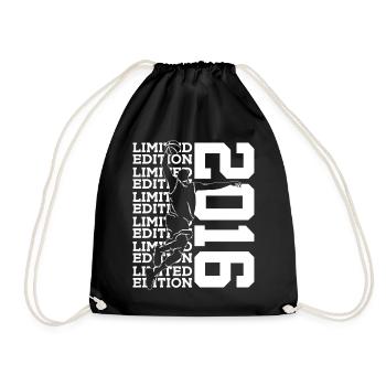 LIMITED EDITION 2016 BASKETBALL 10. GEBURTSTAG - Turnbeutel - Schwarz - Vorne