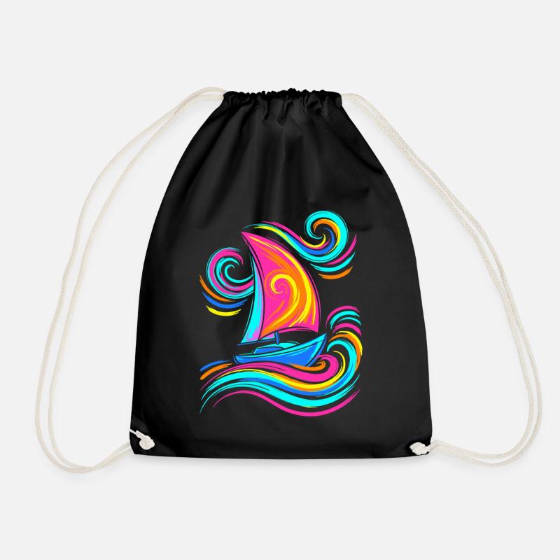 Voilier - Sac de sport léger - noir