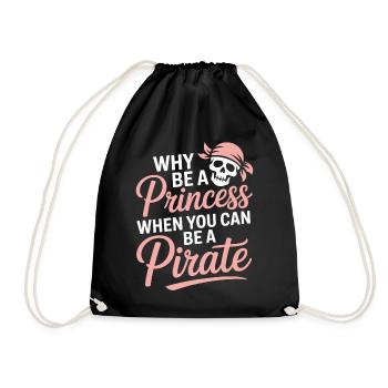 Attitude de la princesse pirate - Sac de sport léger - noir - Devant