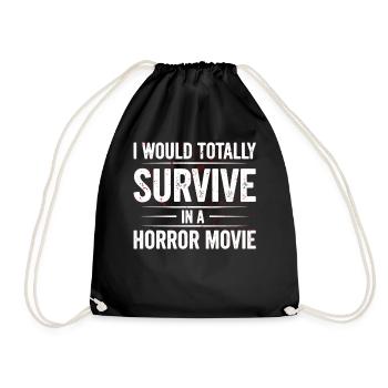 Scary Horror Movie Fans Halloween Horror Movie - Drawstring Bag - black - Front