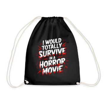 Scary Horror Movie Fans Halloween Horror Movie - Drawstring Bag - black - Front