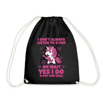 Je n’écoute pas toujours de la K-pop. Oh attends, si, je l’écoute - Sac de sport léger - noir - Devant