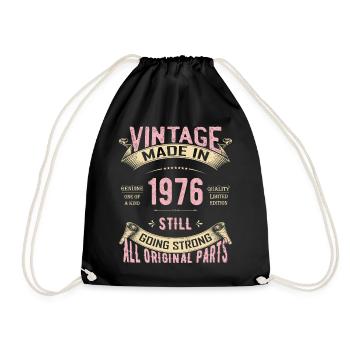 Vintage 1976 toujours en route - Sac de sport léger - noir - Devant