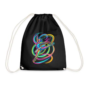 Ballerina Dance - Drawstring Bag - black - Front
