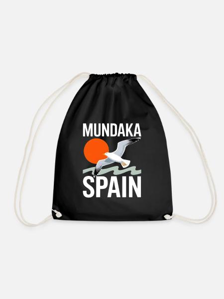 Mundaka Spain - Turnbeutel - Schwarz