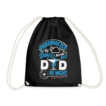 Pharmacien le jour Père la nuit Père Pharmacie - Sac de sport léger - noir - Devant
