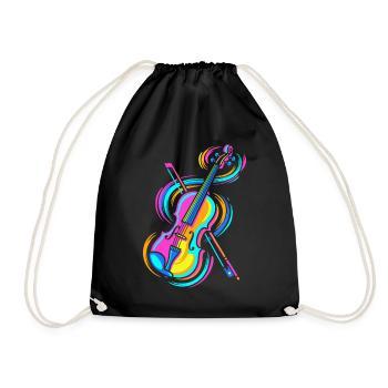 violon - Sac de sport léger - noir - Devant