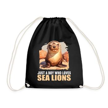 Lions de mer Lion de mer - Sac de sport léger - noir - Devant