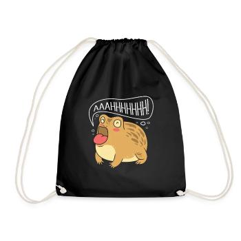 Frosch Desert Rain Frog - Turnbeutel - Schwarz - Vorne