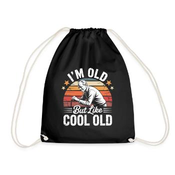 Chemise drôle avec humour de grand-père motif de grand-père cool - Sac de sport léger - noir - Devant