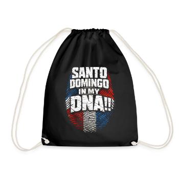Dominican Santo Domingo In my DNA - Drawstring Bag - black - Front