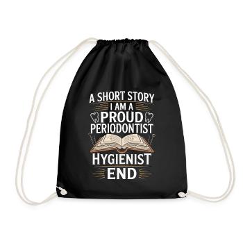 Periodontist A Short Story I Am Dental Specialist - Drawstring Bag - black - Front