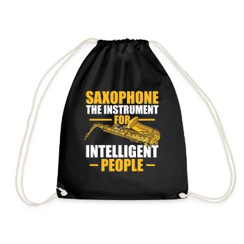 Saxophone the instrument Saxophonspieler - Turnbeutel - Schwarz - Vorne