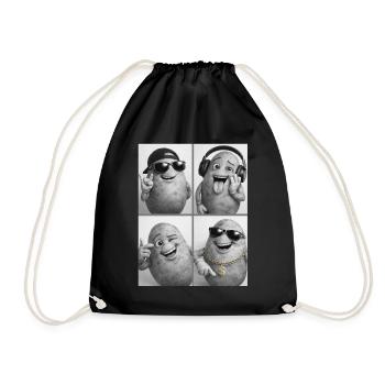 Potato - Drawstring Bag - black - Front