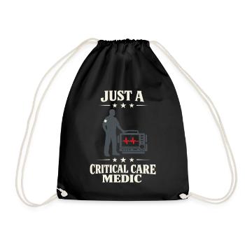 Intensivpflegesanitäter Advanced Emt Als Identity - Turnbeutel - Schwarz - Vorne