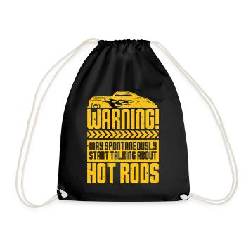 Le vieil Sammler commence à parler des hot rods - Sac de sport léger - noir - Devant