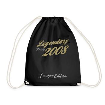18e anniversaire Légendaire depuis 2008 - Sac de sport léger - noir - Devant