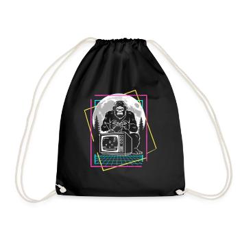 Bigfoot Gaming - Drawstring Bag - black - Front