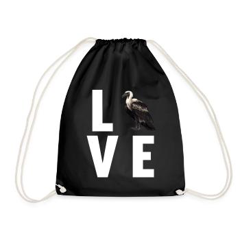 Vulture - Drawstring Bag - black - Front