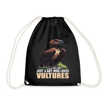 Vulture - Drawstring Bag - black - Front
