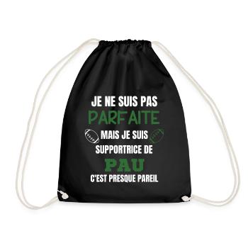 Supportrice Pau Humour Rugby - Sac de sport léger - noir - Devant