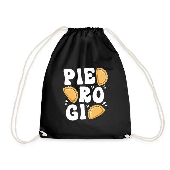 Pologne Polonais Pierogi - Sac de sport léger - noir - Devant