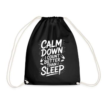 Retail Pharmacist Calm Down I Medication Expert - Turnbeutel - Schwarz - Vorne