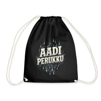 Tamil Tamilisch Sri Lanka Aadi Perukku - Turnbeutel - Schwarz - Vorne