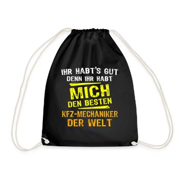 Cadeau du mécanicien automobile - Sac de sport léger - noir - Devant