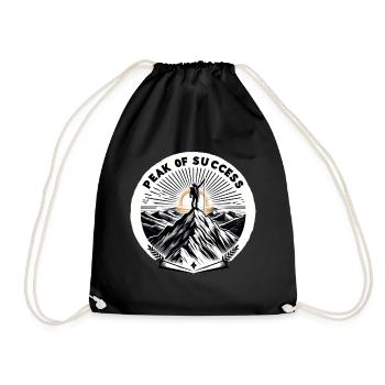 Summit of success - Drawstring Bag - black - Front
