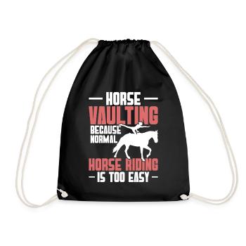 Cheval de saut féminin Gymnastique cheval Pulner Cheval - Sac de sport léger - noir - Devant
