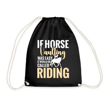 Horse Vaulter Gear Künstlerisches Reitpferd - Turnbeutel - Schwarz - Vorne