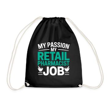Retail Pharmacist My Passion My Pharmacy Care - Turnbeutel - Schwarz - Vorne
