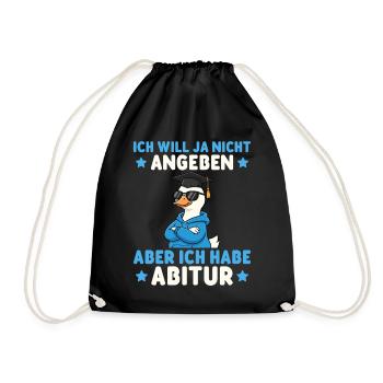 High School Graduation Passed Goose Graduation Gift - Drawstring Bag - black - Front