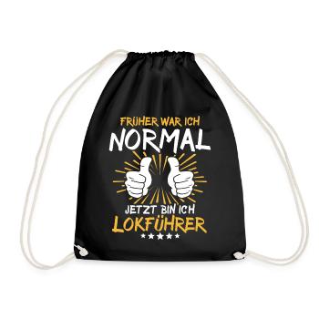 Train Driver Saying - Drawstring Bag - black - Front