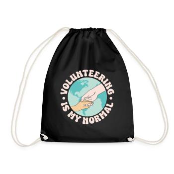 Volunteer Appreciation Is My Normal Volunteer - Drawstring Bag - black - Front