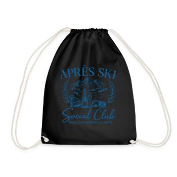 Après Ski Social Club Ski All Day Après Ski All - Drawstring Bag - black - Front