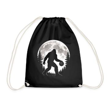 Bigfoot Basketball Player - Drawstring Bag - black - Front