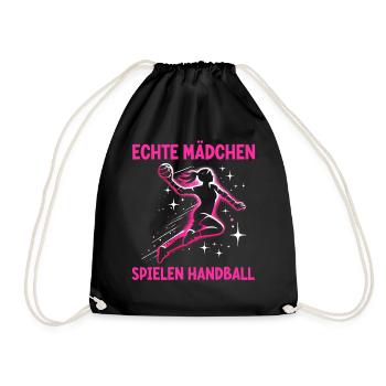 Handball Liebhaber Handball Sport Spieler Handball - Turnbeutel - Schwarz - Vorne