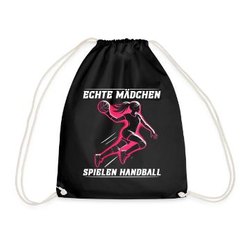Handball Liebhaber Handball Sport Spieler Handball - Turnbeutel - Schwarz - Vorne