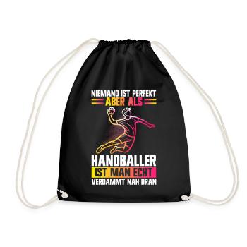 Handball Liebhaber Handball Sport Spieler Handball - Turnbeutel - Schwarz - Vorne
