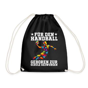 Handball Liebhaber Handball Sport Spieler Handball - Turnbeutel - Schwarz - Vorne